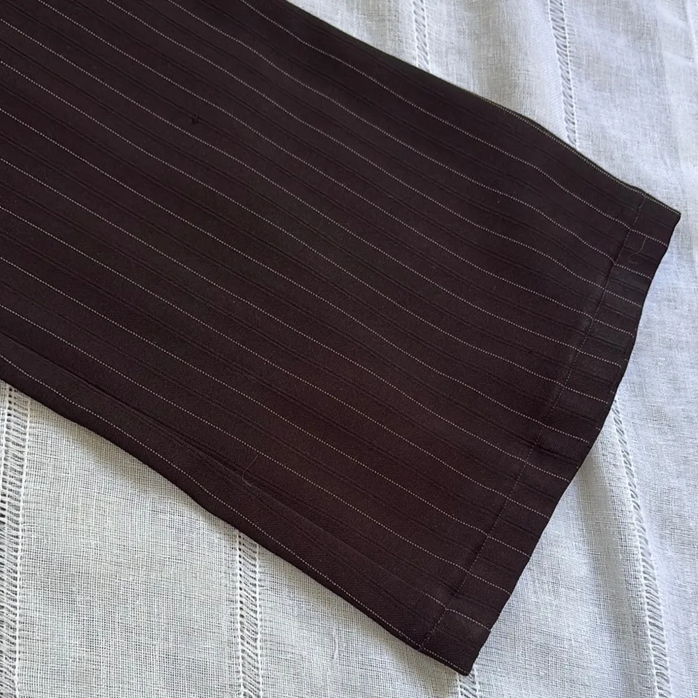 B. Smart  Y2k Black Pinstripe Pants - Image 2