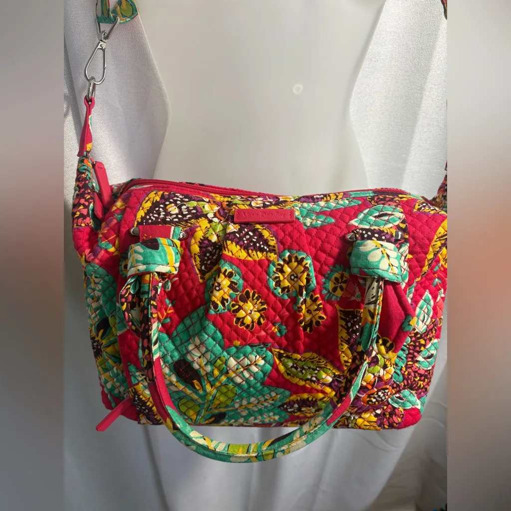 NEW Vera Bradley Hadley Rumba Quilted‎ Satchel Bag Tote Purse NWT - Image 2