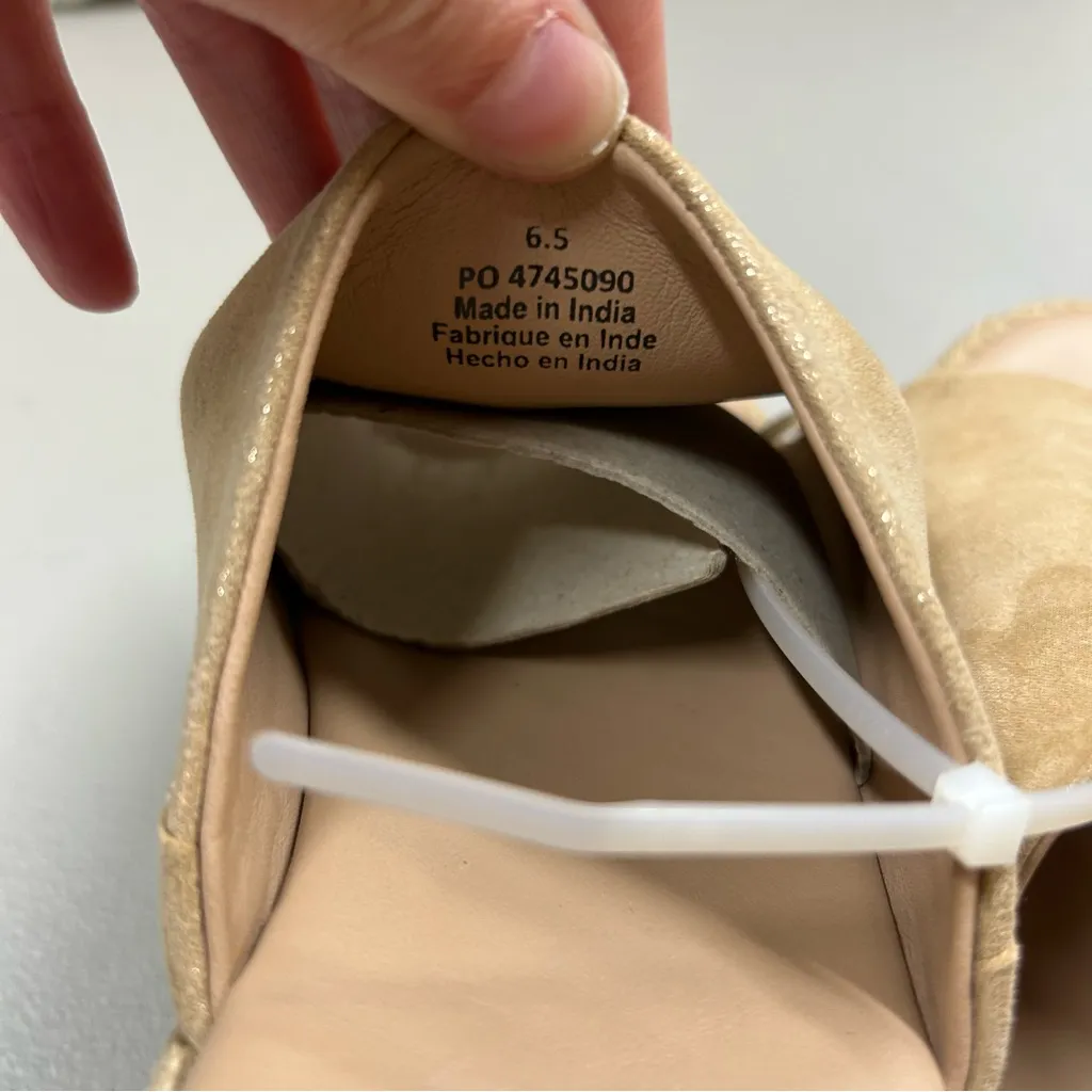 Free People Santorini Espadrille Sandal Slides Slip On Suede Leather Platform - Image 4