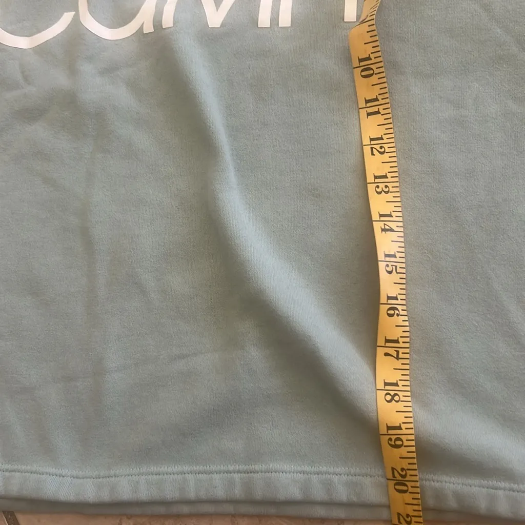 Calvin Klein Women's Sage Green Crew Neck Sweater Size L - Image 7