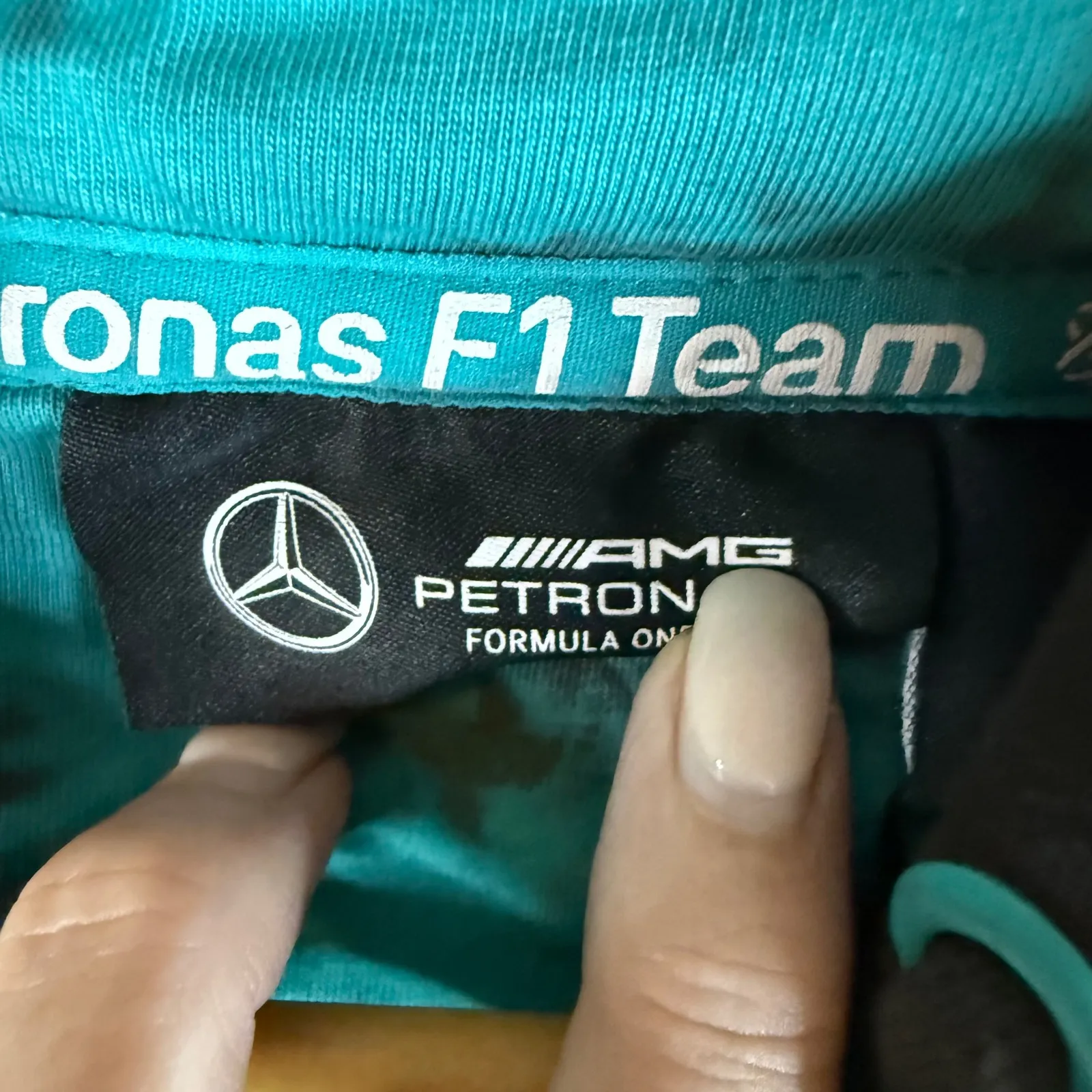 2025 Mercedes AMG Petronas Formula 1 Team Tie Dye‎ Hoodie NASCAR Womens Small Blue Size undefined - Image 3