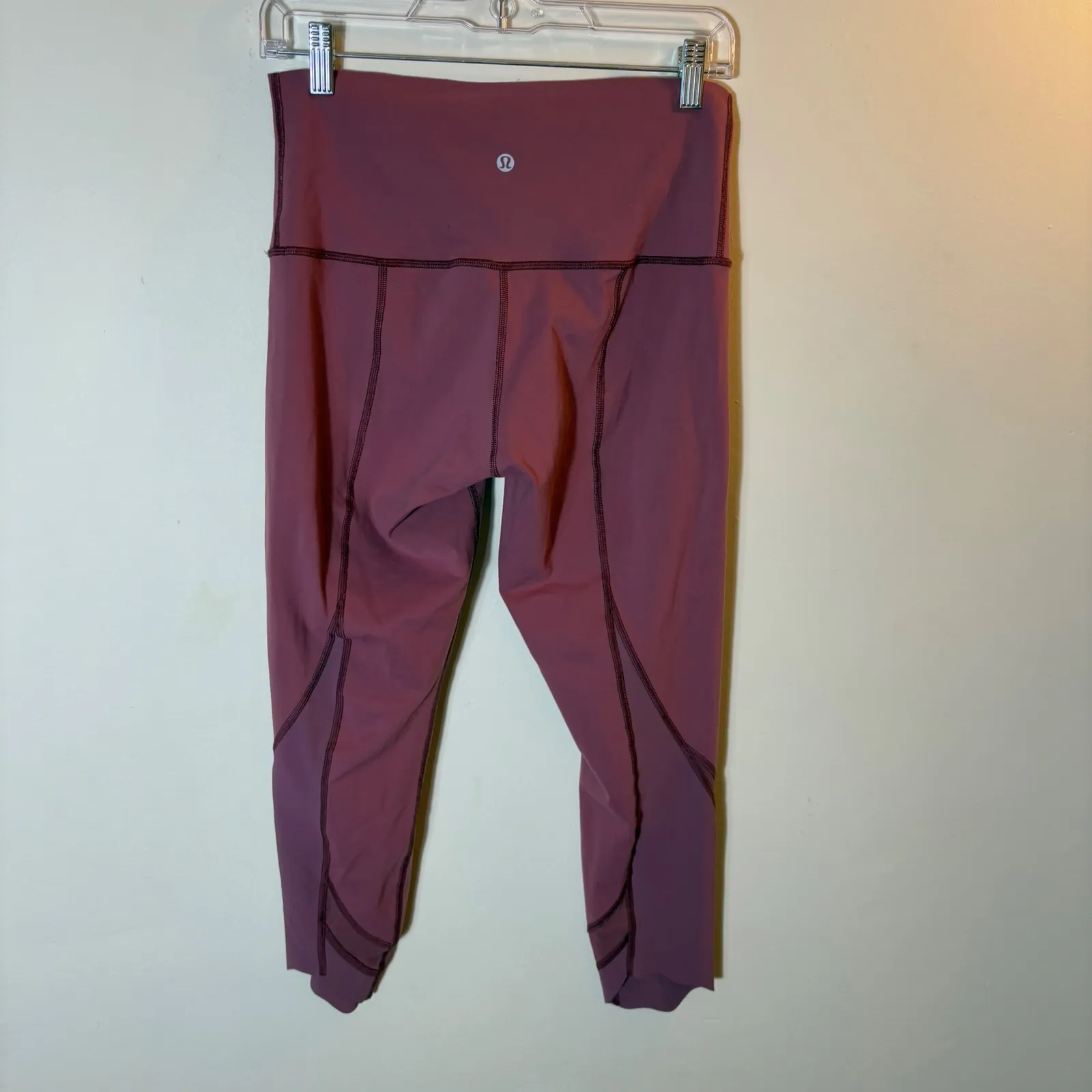 Lululemon  Roll Down Wunder Under Leggings Size 8 Mesh‎ Panel - Image 7