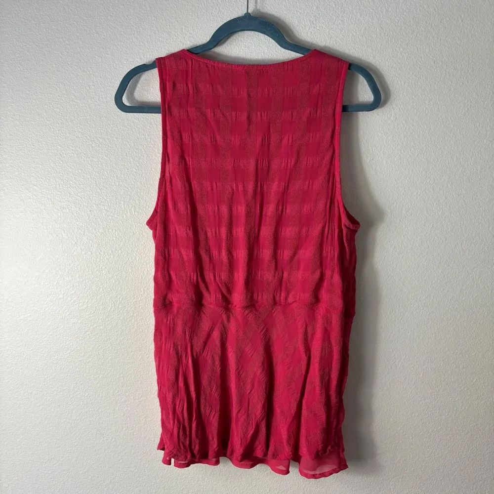 Women's Lucky Brand Pink/Orange Sleeveless Top size Medium - Image 6