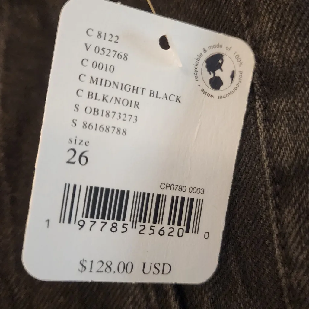 Free People We The Free CRVY Mona Flare Women’s Black Jeans Size 26 - Image 9