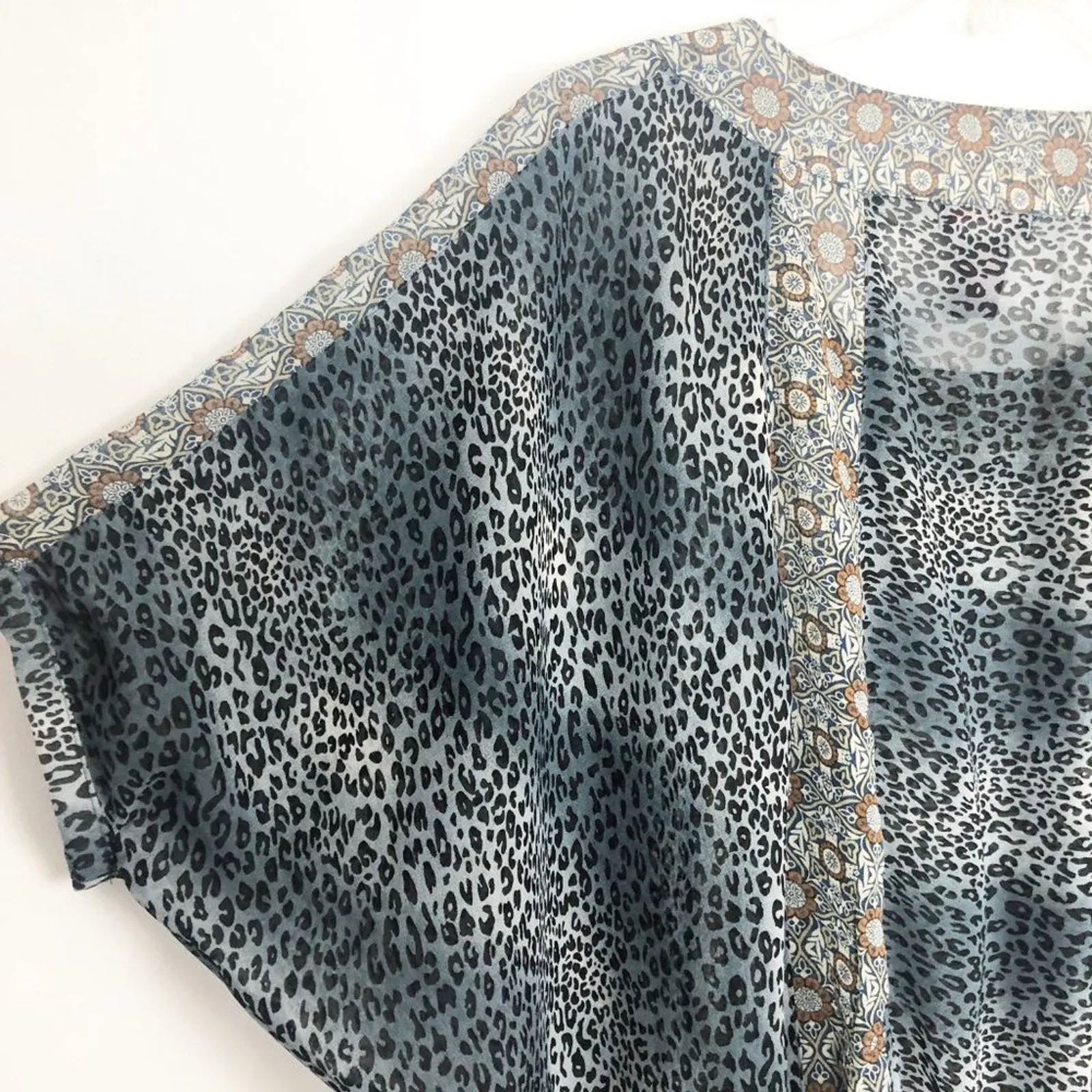 Fire Los Angeles  Animal Print Square Neck Top Size M - Image 10