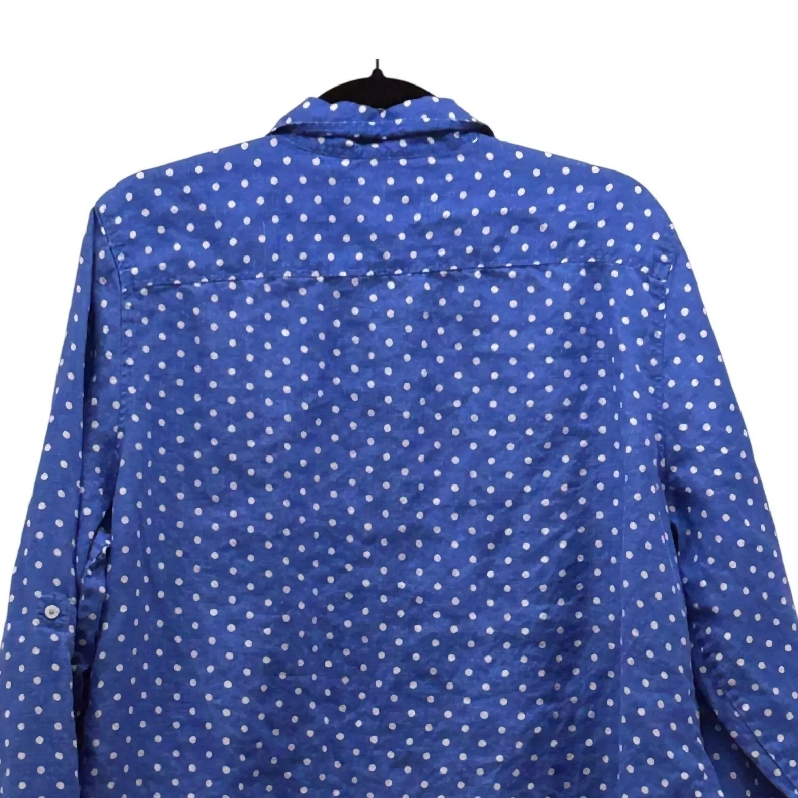 Talbots Button Up Shirt Blue XL - Image 4