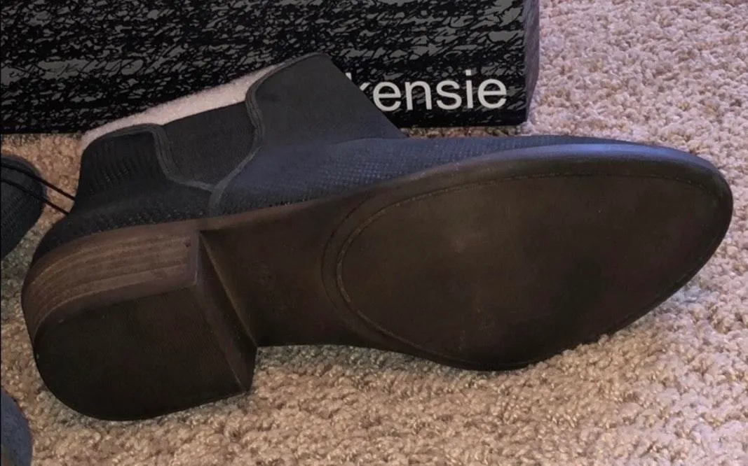 NIB  Ankle Boots Gray Canvas 8.5 - Image 6