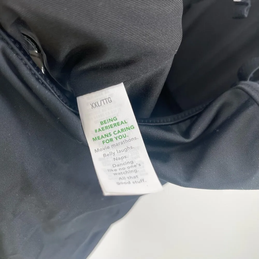 AERIE By American Eagle Swimsuit One Piece Size XXL NWT Black Keyhole Halter - Image 13