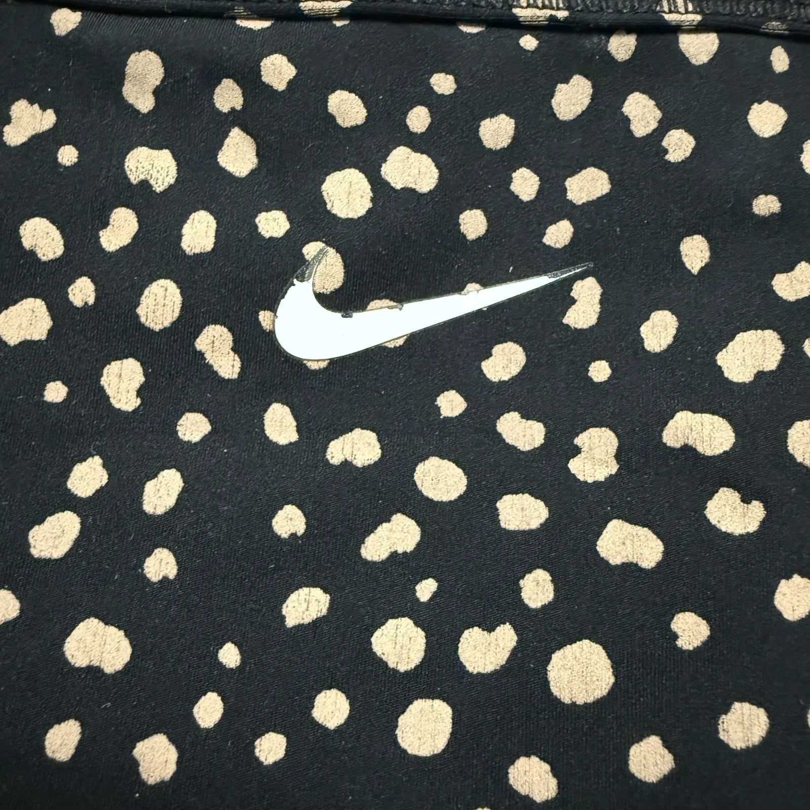 Women's Nike Size Medium‎ Brown Black Polkadot Sporty Top Sports Bra - Image 5