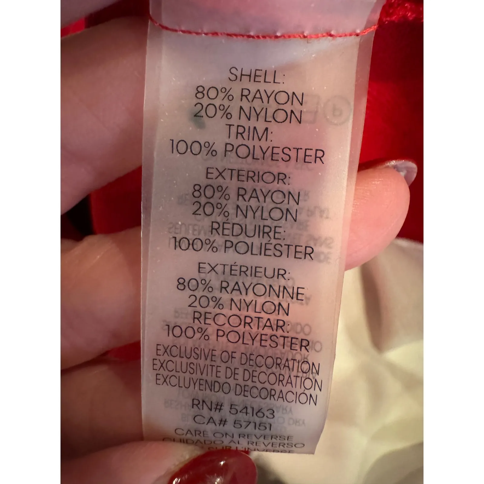 Karl Lagerfeld Sweater Women Small Red Knit Layered Beaded Neckline Preppy Party - Image 9