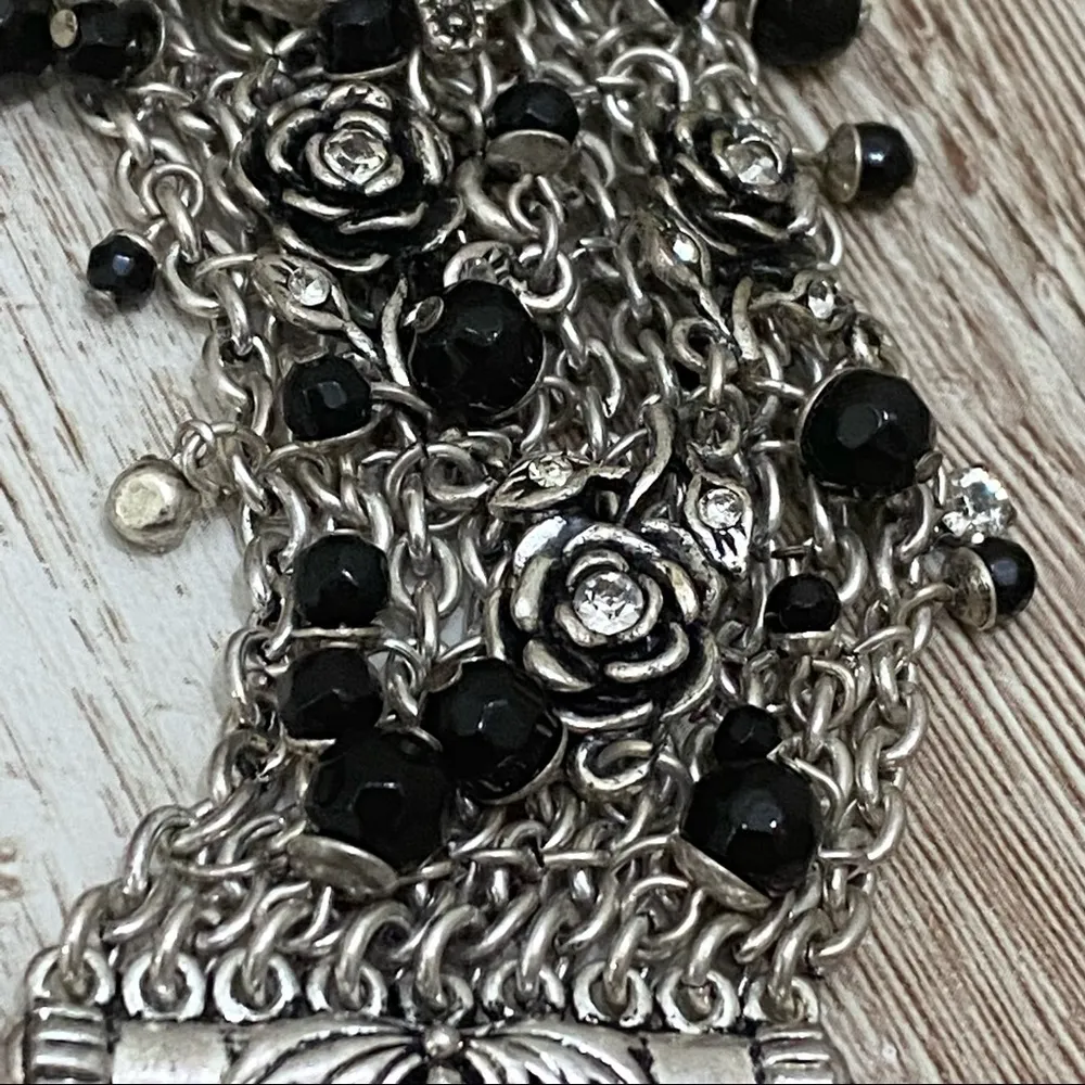 White House Black Market Chain Beaded Watch - Image 10