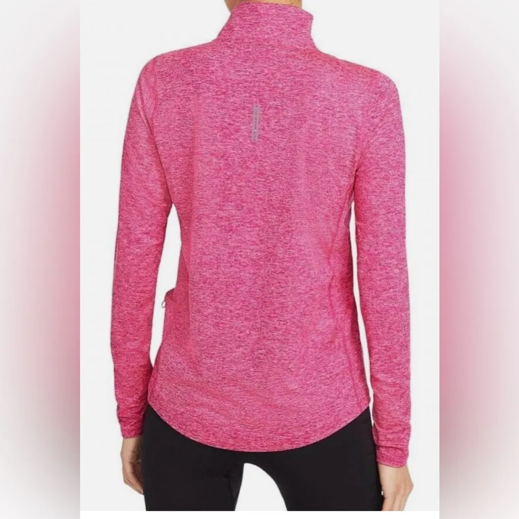 NIKE WOMEN'S DRI-FIT ELEMENT HALF
ZIP RUNNING TOP SHIRT PINK - Image 3