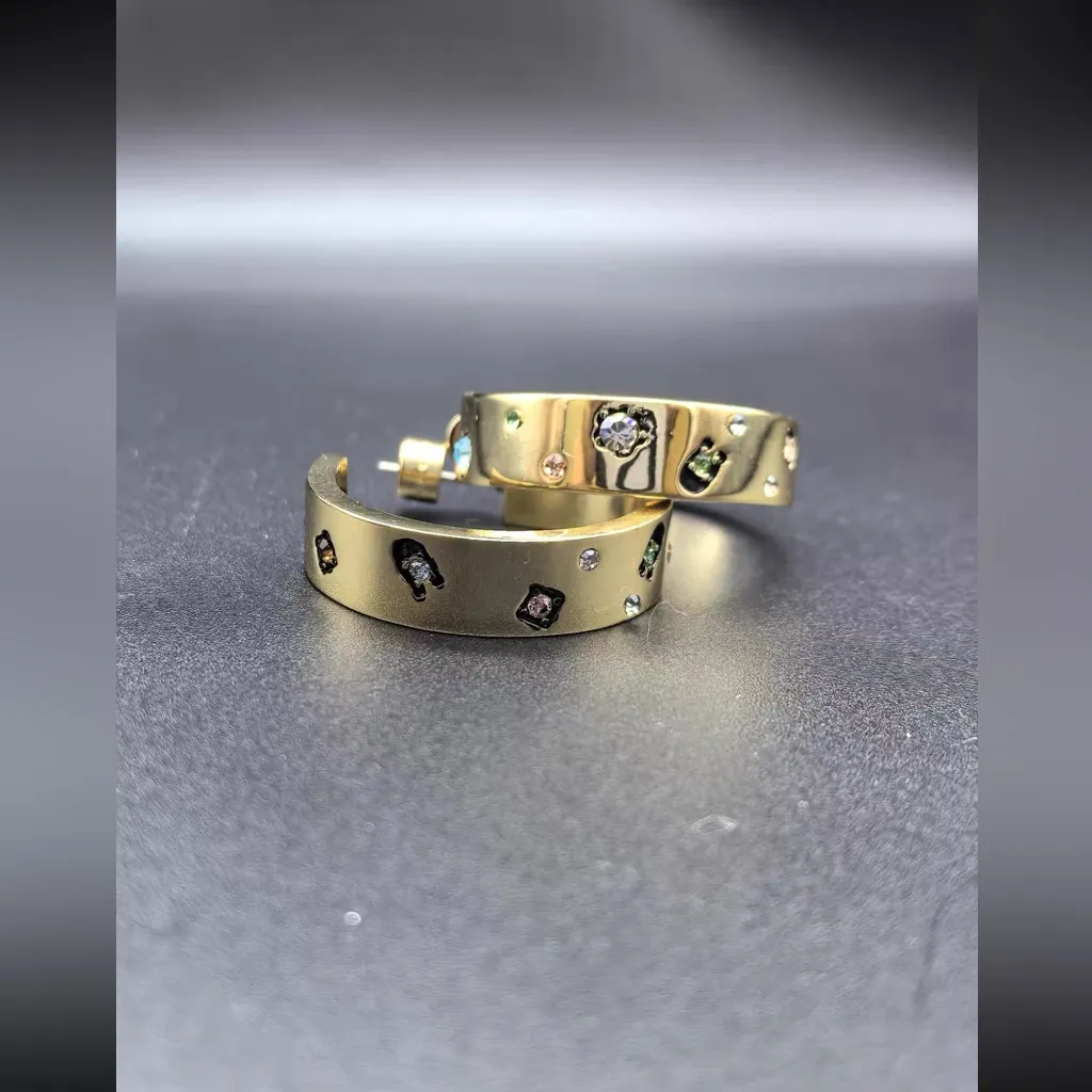 Coach Gold-Tone Hoop Earrings - Image 2