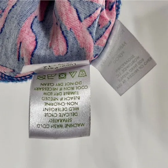 Lilly Pulitzer Womens Dress Pink Rolling in the Grass Windsor Mini Strapless XS - Image 5