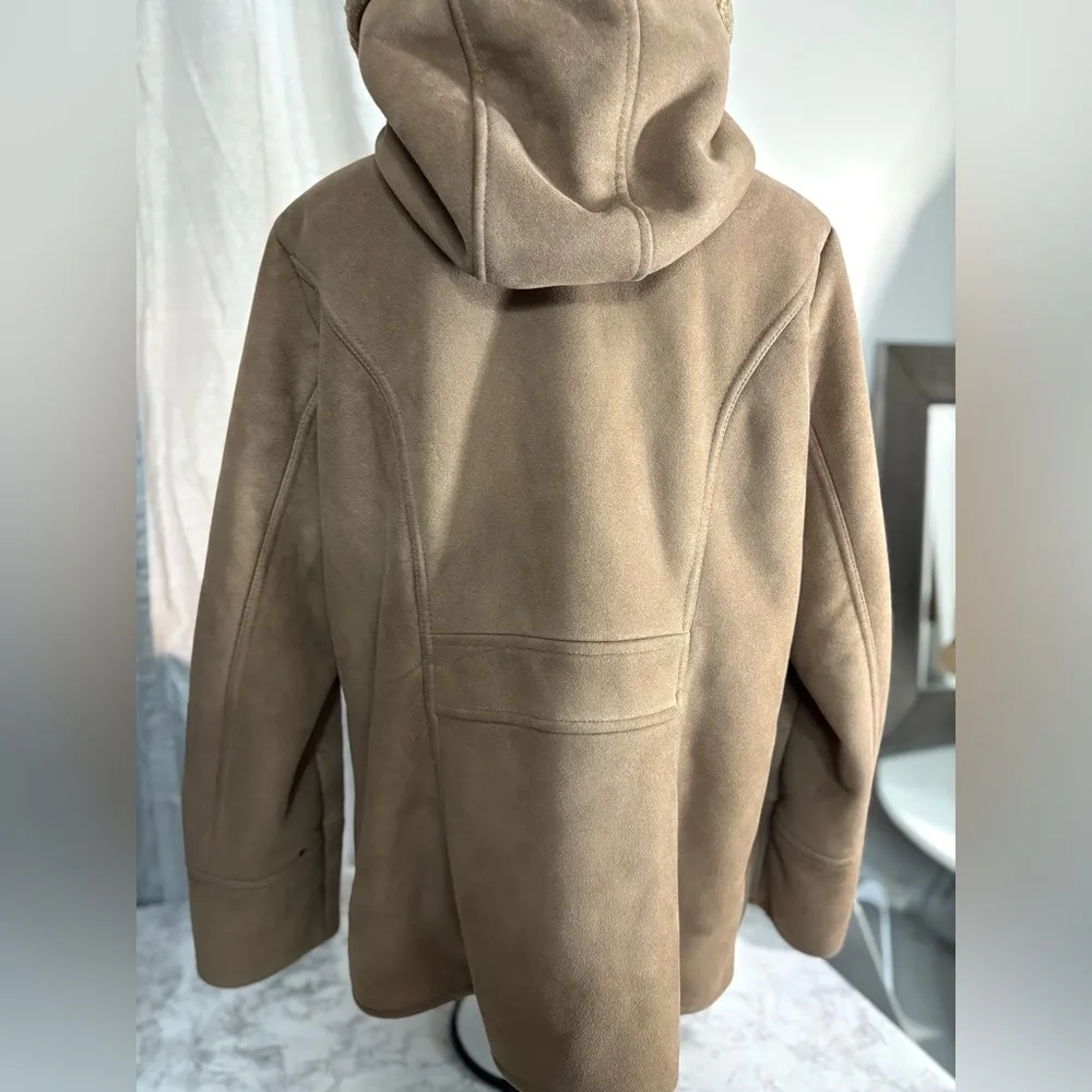 Vintage  Sherpa faux fur interior, winter coat woman size XL - Image 10