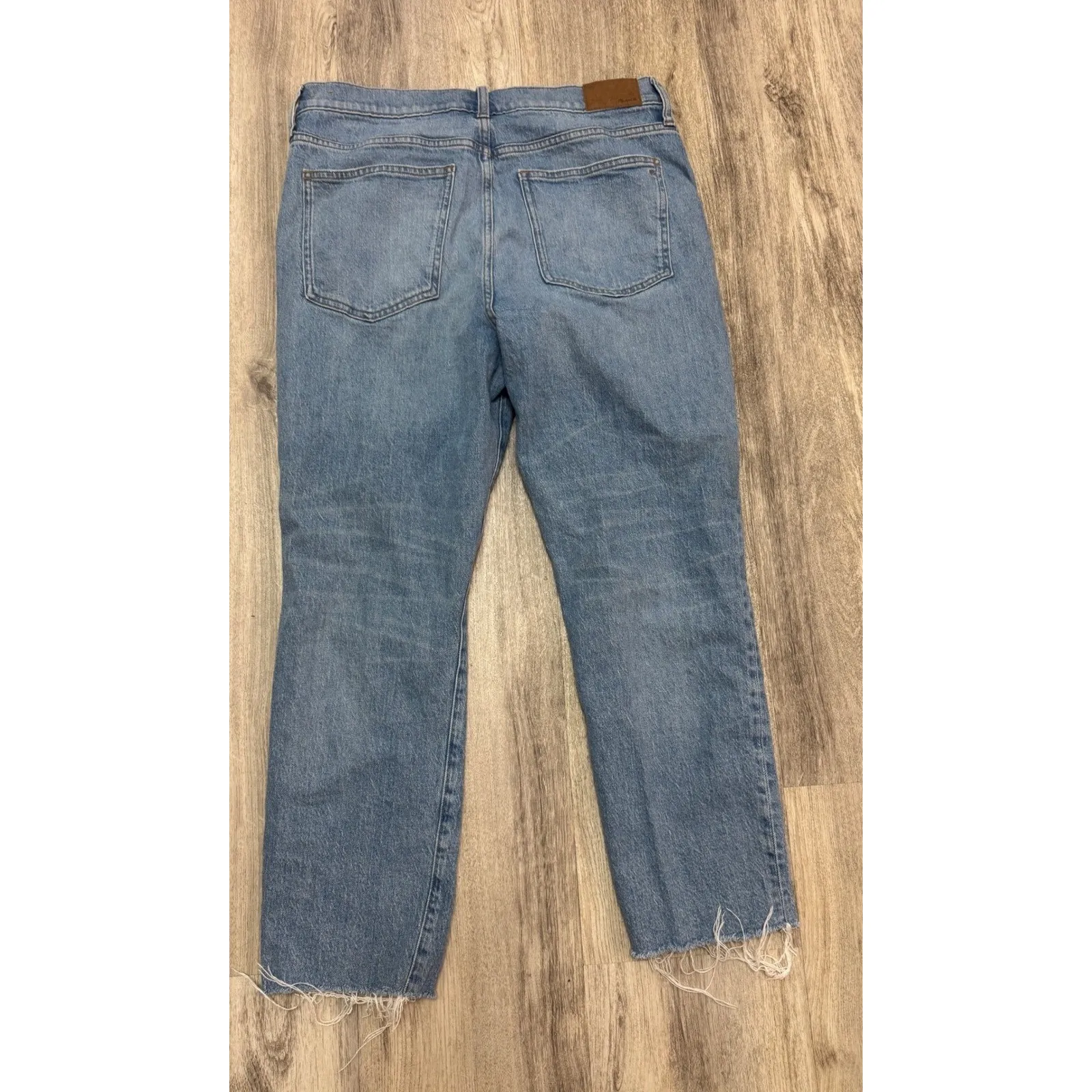 Madewell The Perfect‎ Vintage Jean Distressed Raw Hem Hernado Wash Size 32 - Image 3