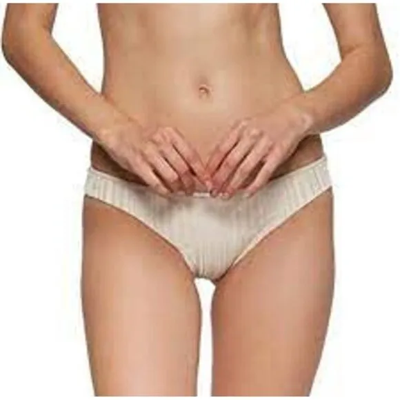 NWT Tavik Ali Mini Slinky Rib Swim Bottom in Tapioca - Image 2