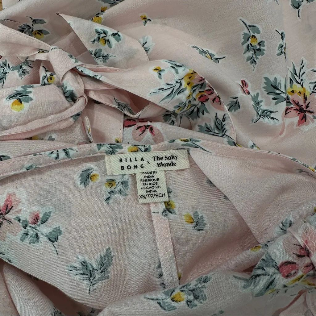 Billabong + Salty Blonde Collection Colab Beach Party Maxi Dress Peony size XS - Image 8