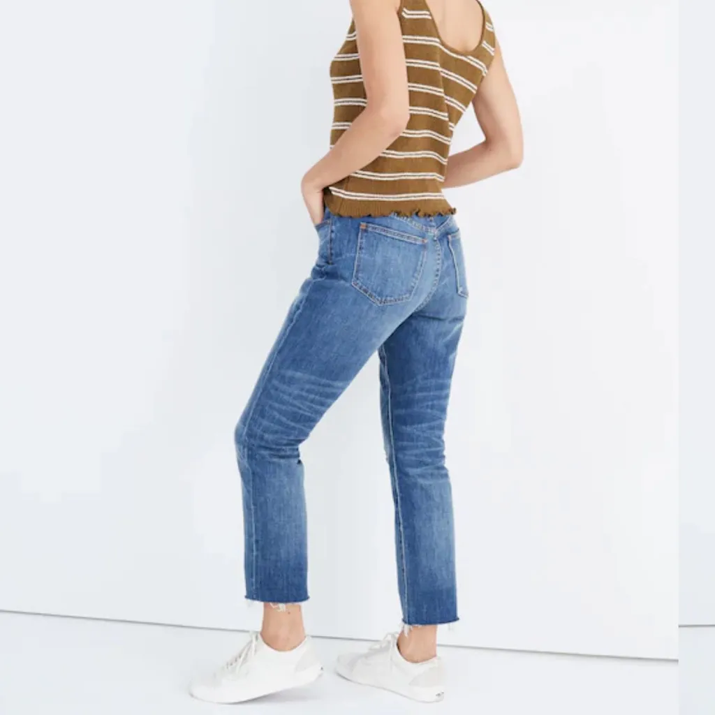 Madewell The High Rise Slim Boyjean Women's Straight Leg Denim Blue Size 31 - Image 2