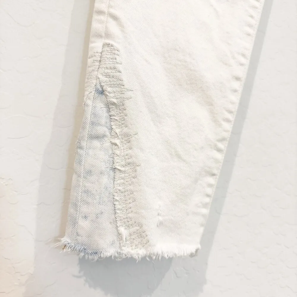 Moussy Denim Burnside Mid Rise Skinny‎ Jeans Minimalist Classic Japan White 26 - Image 6