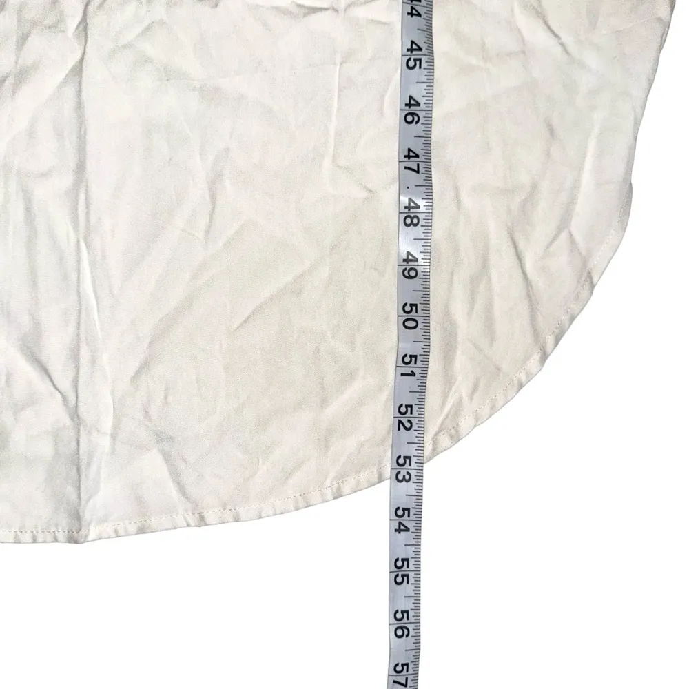 LSpace Kenzie Curved Hem Cover Up Midi Dress MEDIUM in Cream - Image 8