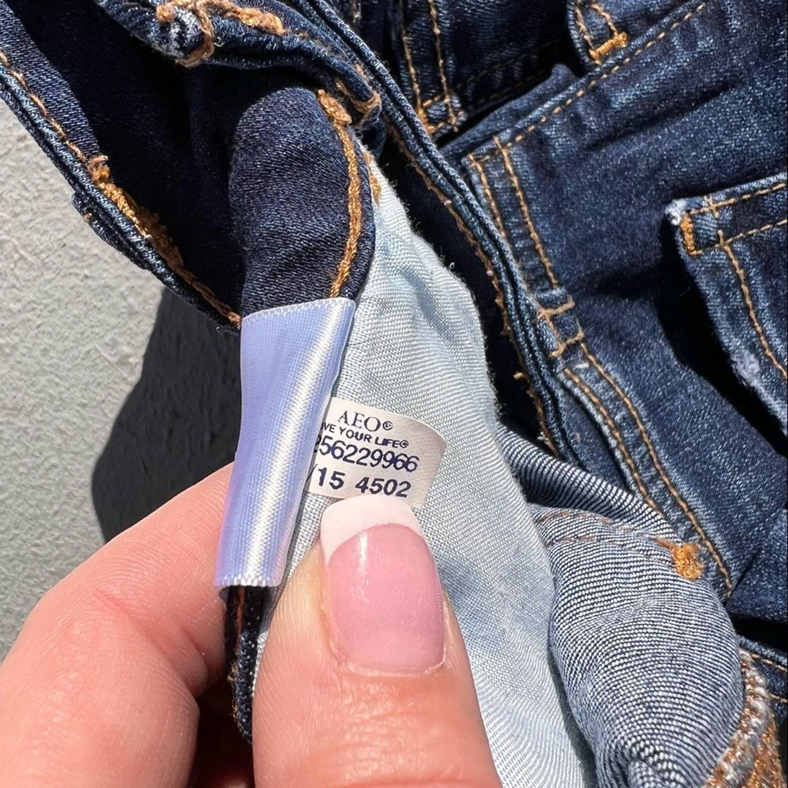 American eagle outfitters AEO super stretch hi rise Shortie jean shorts Size 00 - Image 6