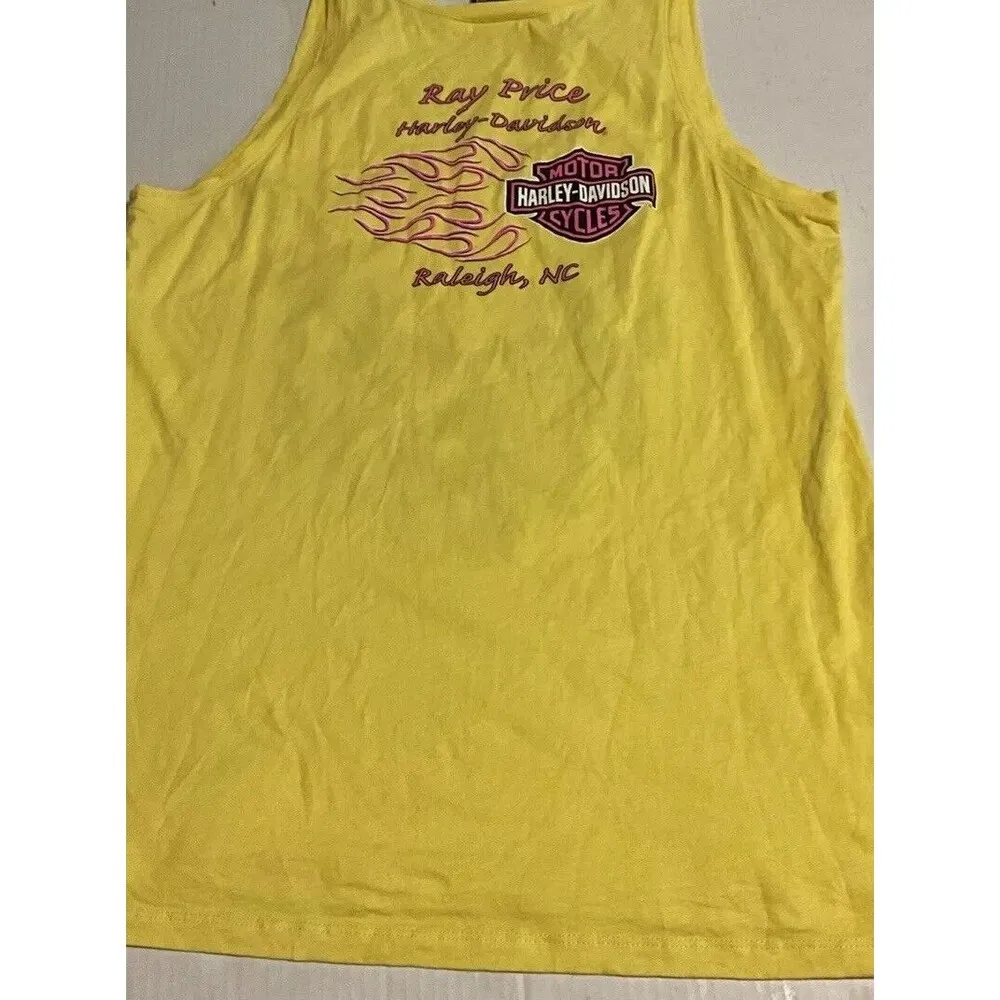 XL Genuine Harley Davidson Ladies V-Neck Tank Top Gorgeous Raleigh, NC Ray Price - Image 4