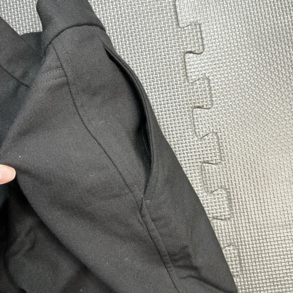 Ralph Lauren Purple Label Wool High Waist Dress Pants Black Sz 6 Button Pant Hem - Image 11