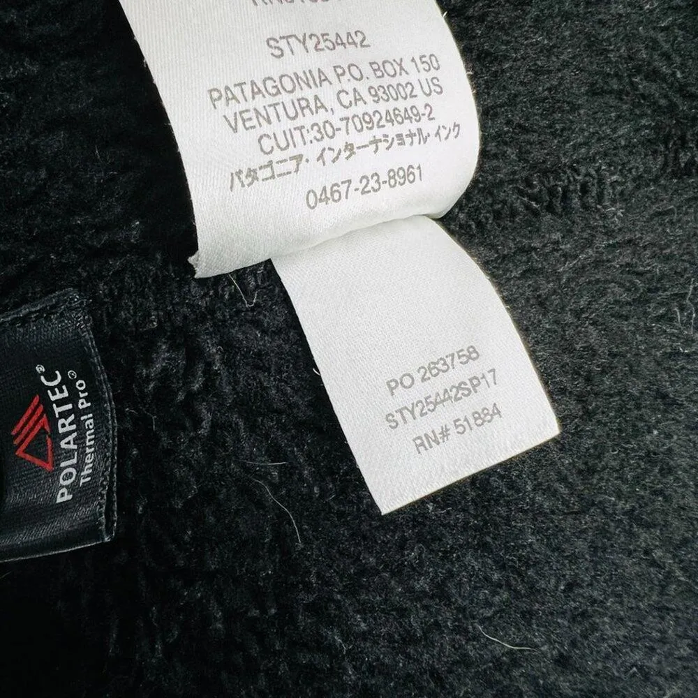 Patagonia Re-Tool Snap T Fleece Black Pullover Womens Size Small S - Image 8