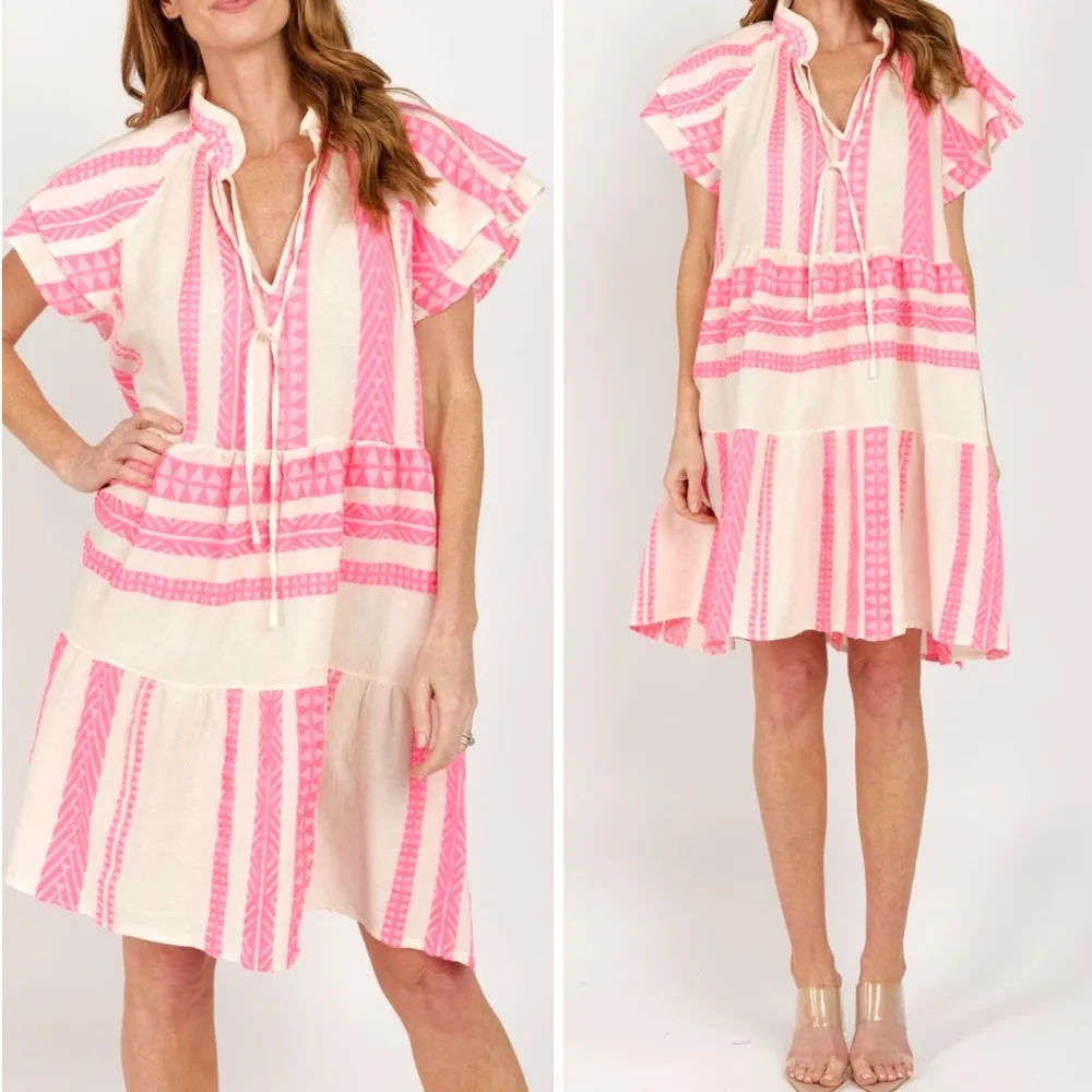 Sofia Hansel Mini Dress in Hot Pink Size M - Image 7