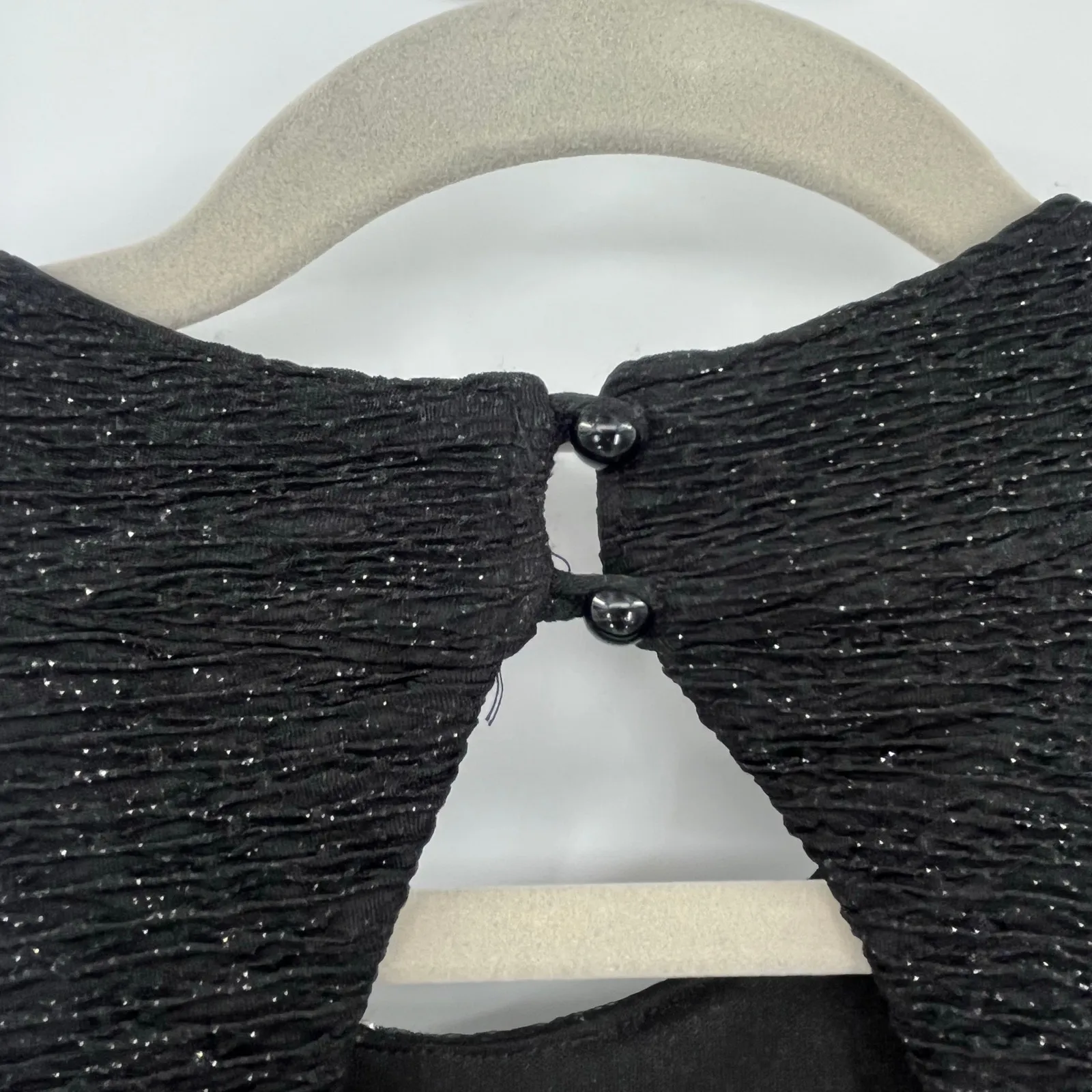 Teeze Me Y2K Whimsigoth Y2K Dress Sz 1 Pearls Collar Cutout  Rhinestone Witchy - Image 15