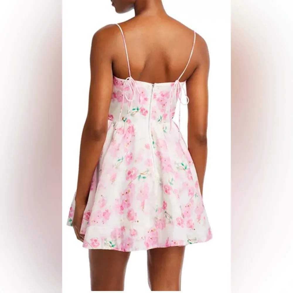 Bardot Elsie Corset Floral Pink and White Mini Dress size XXL (12) - Image 2