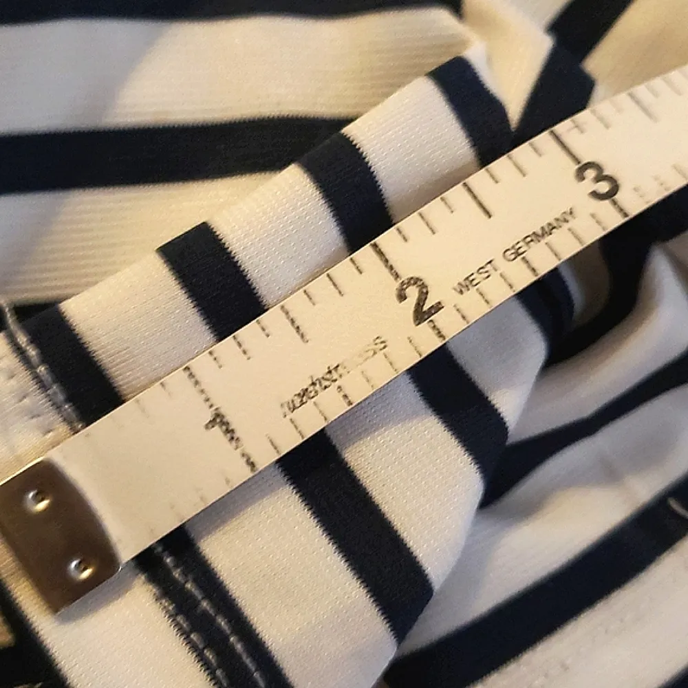 Charming Charlie's navy & white striped romper - Image 10