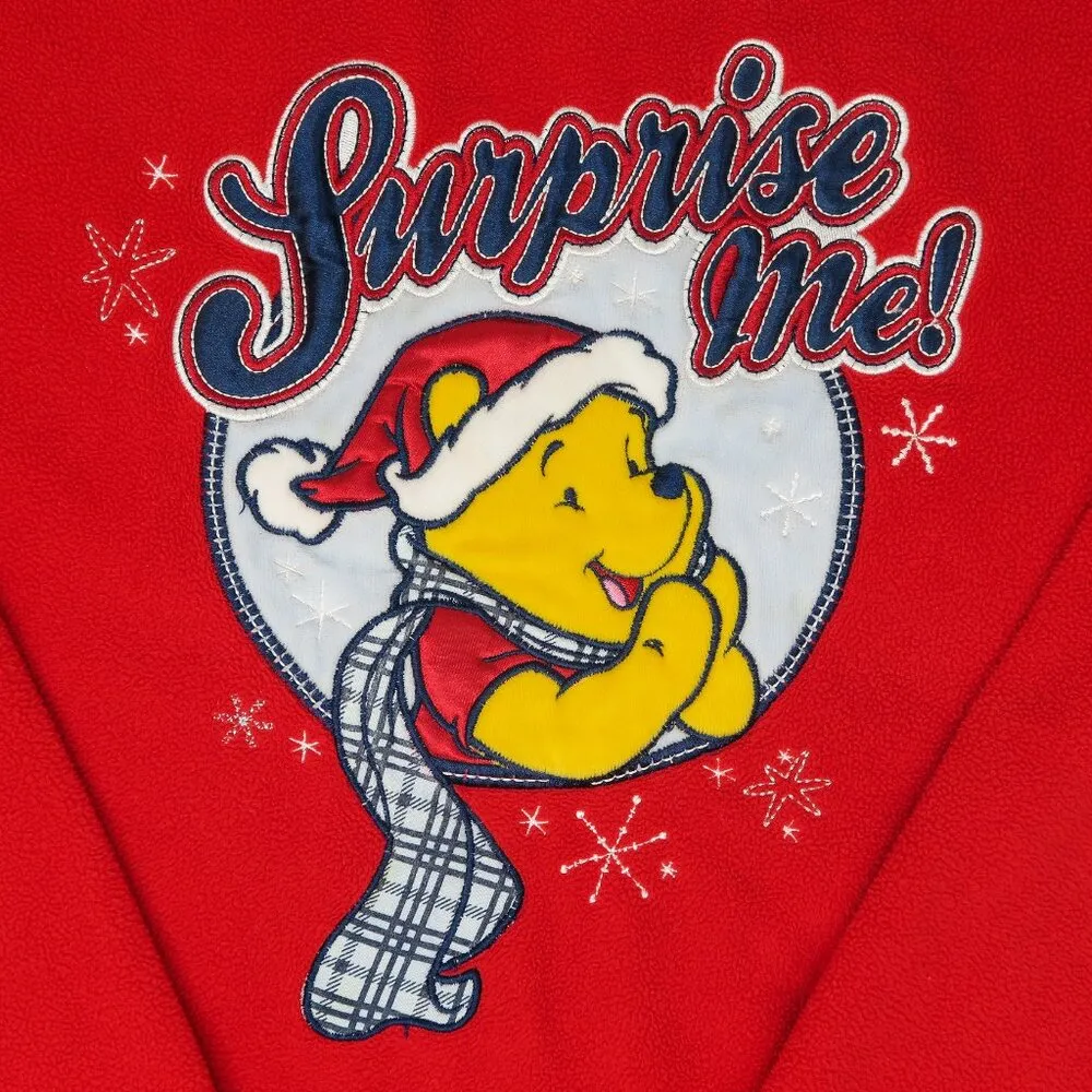 Vintage 90s Disney Winnie the Pooh Christmas Sweatshirt - Image 4