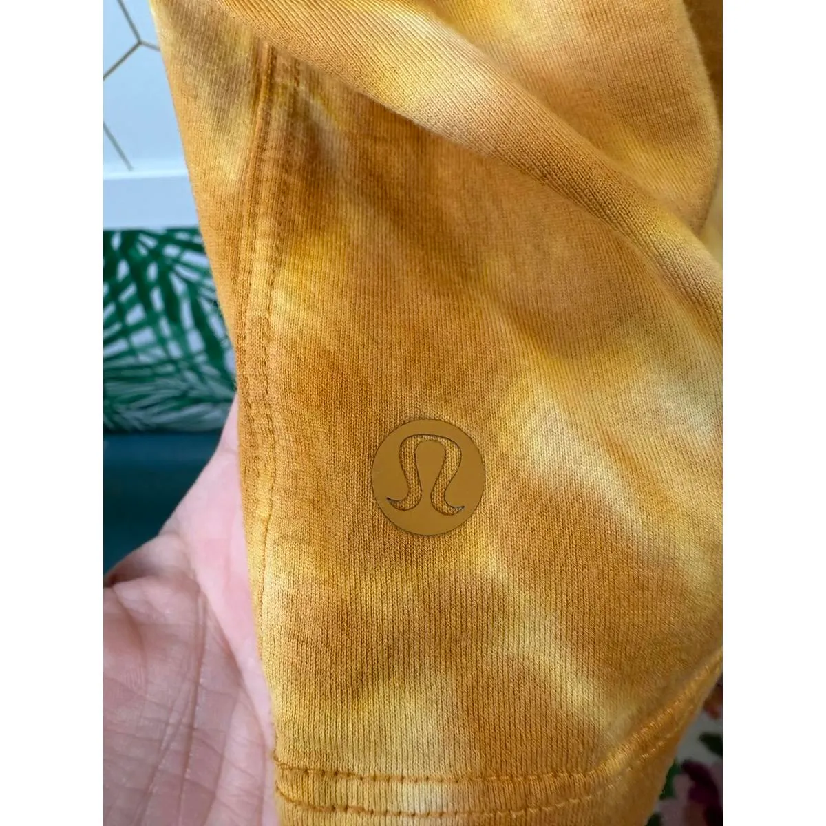 Lululemon All Yours Cotton Orange T-Shirt *Tie Dye - Size - 6 - Image 7