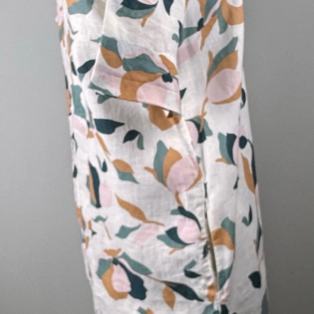 Rachel Zoe Linen Shirt Dress Sz S Short Sleeve Button Front Casual Lightweight‎ - Image 9