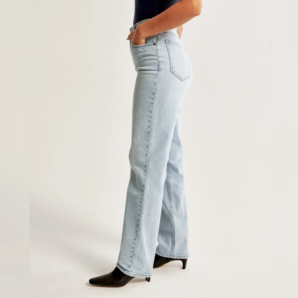 Abercrombie & Fitch  Curve Love The 90’s Straight Ultra High Rise Jeans 24/ 00 S - Image 11