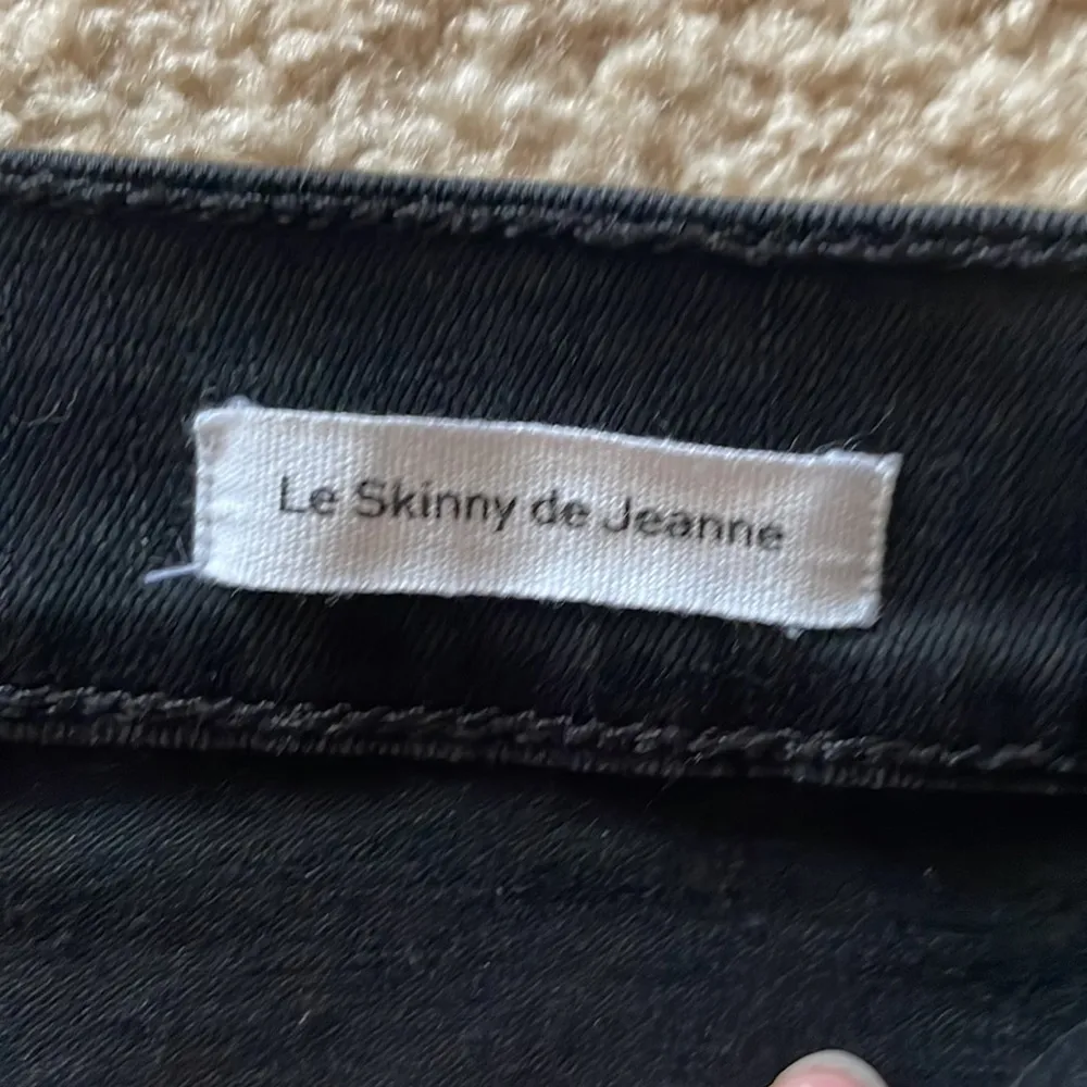 Womens Frame Denim Le Skinny De Jeanne Leather Jeans - Image 4