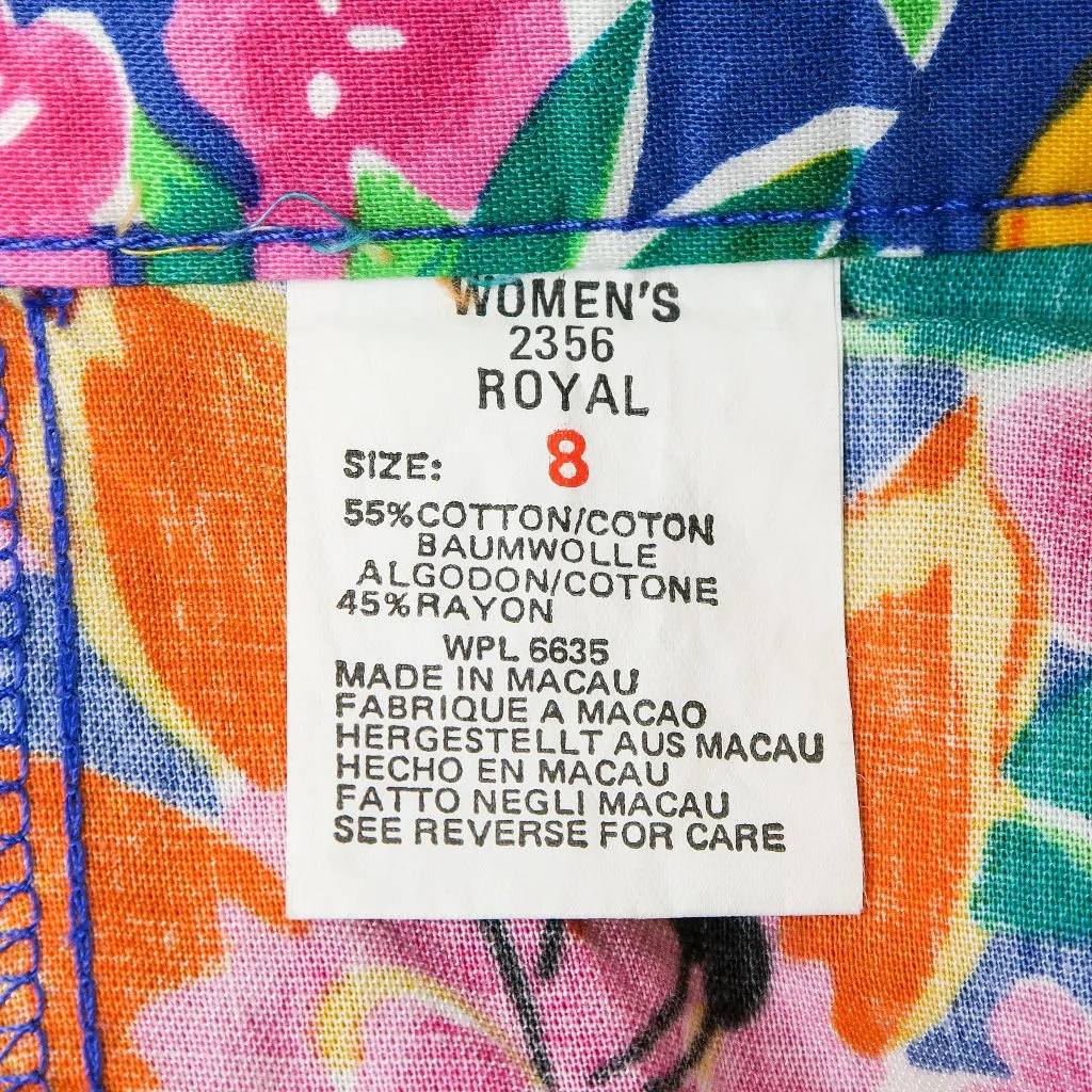 Vintage 90s Woolrich Royal Colorful Neon Floral Skirt - Image 8
