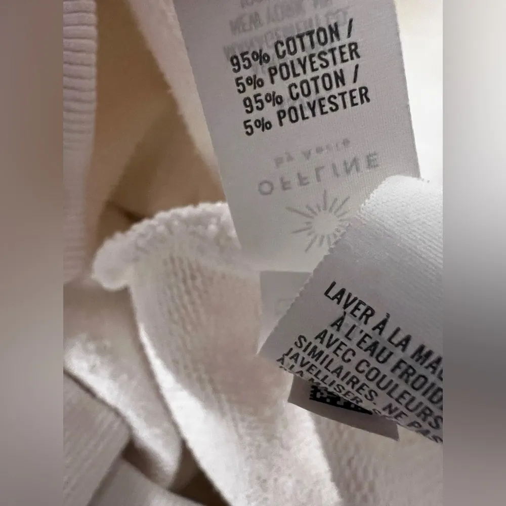 Aerie offline white tacos and tennis spell out sweatshirt long sleeve crew XS - Image 4