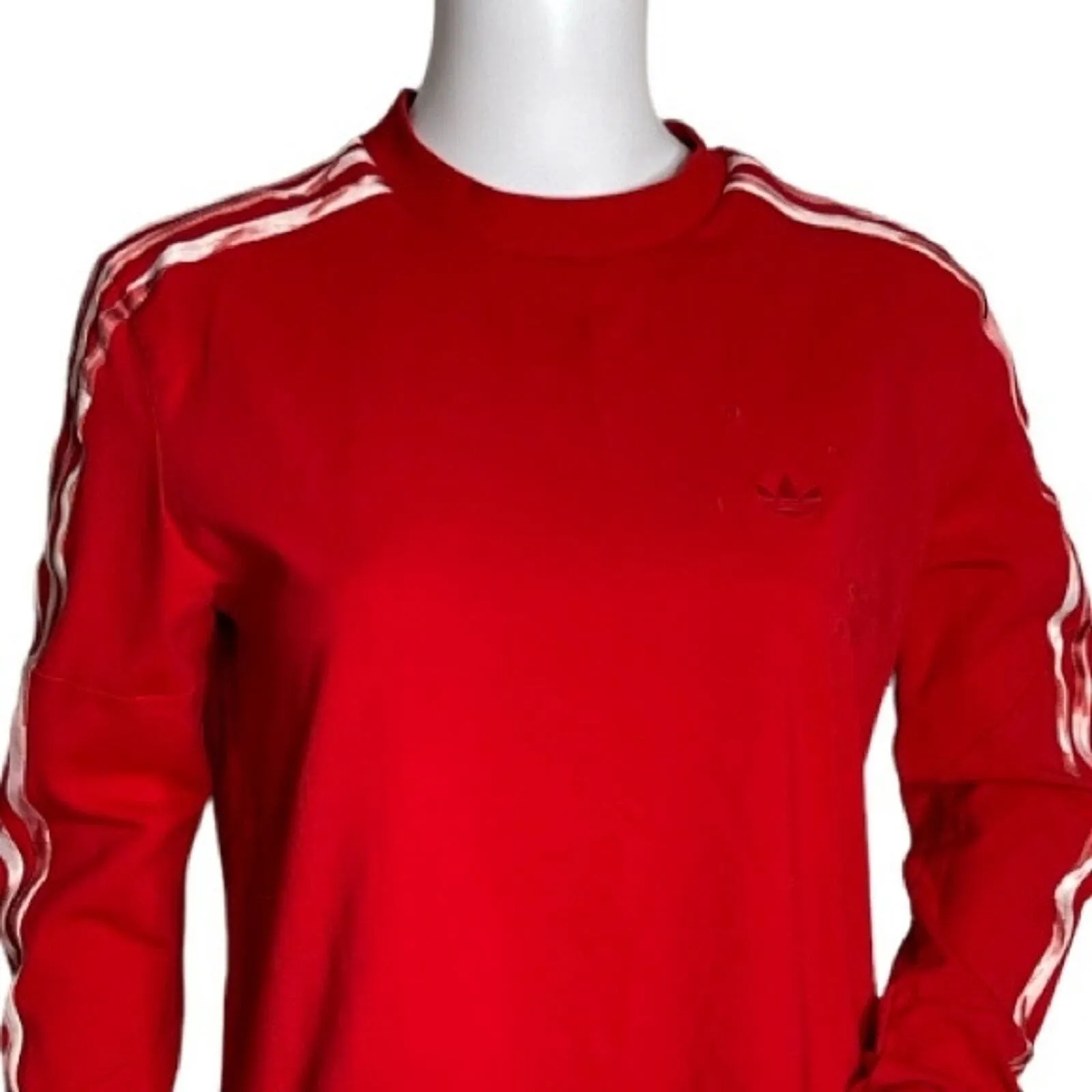 Danielle‎ Cathari x Adidas Shirt Womens Small Red White Athletic Tee Athleisure - Image 4