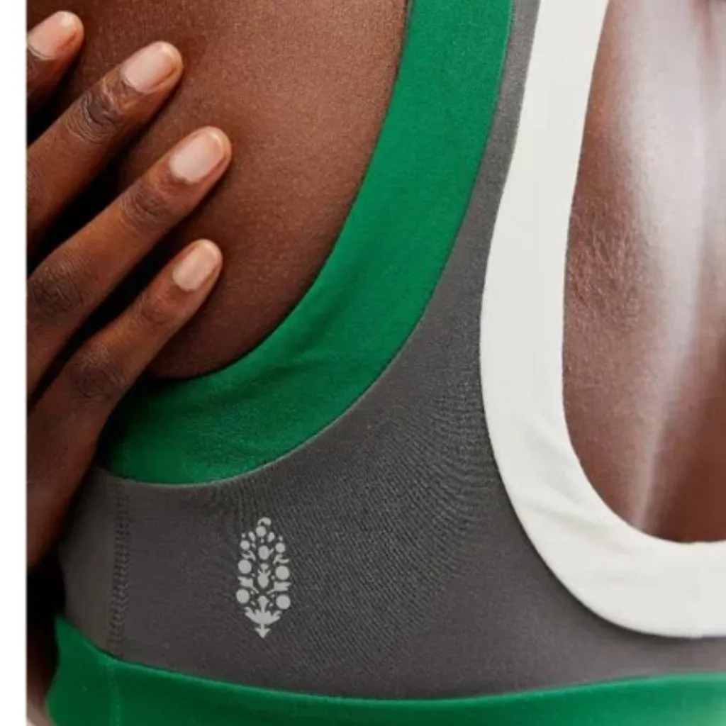 NWT Free People FP Movement Never Better Colorblock Sports Bra DARK SHADOW XL - Image 7