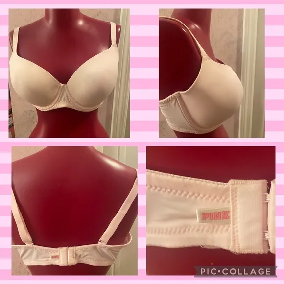 PINK Victoria’s Secret wear everywhere lightly lined bra in baby pink 36DD - Image 2