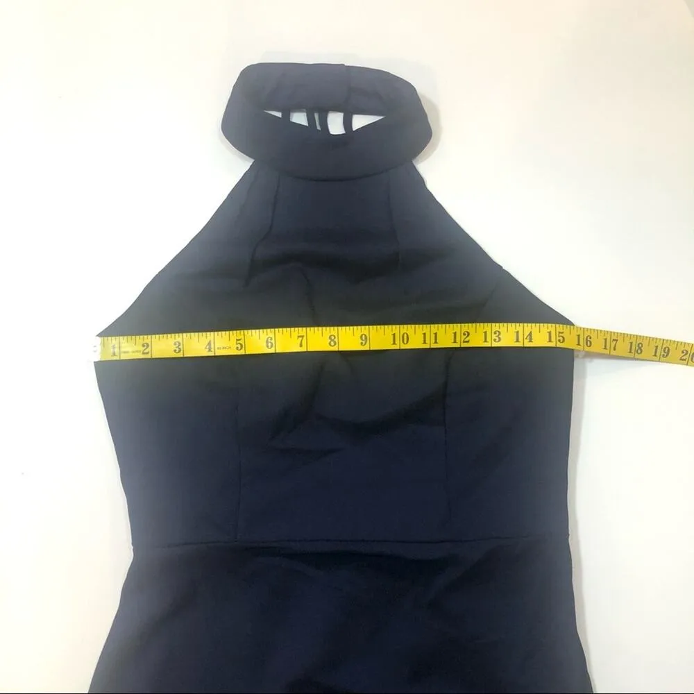 Hailey Paige 5900 bridemade halter maxi dress Size 4 Blue - Image 2