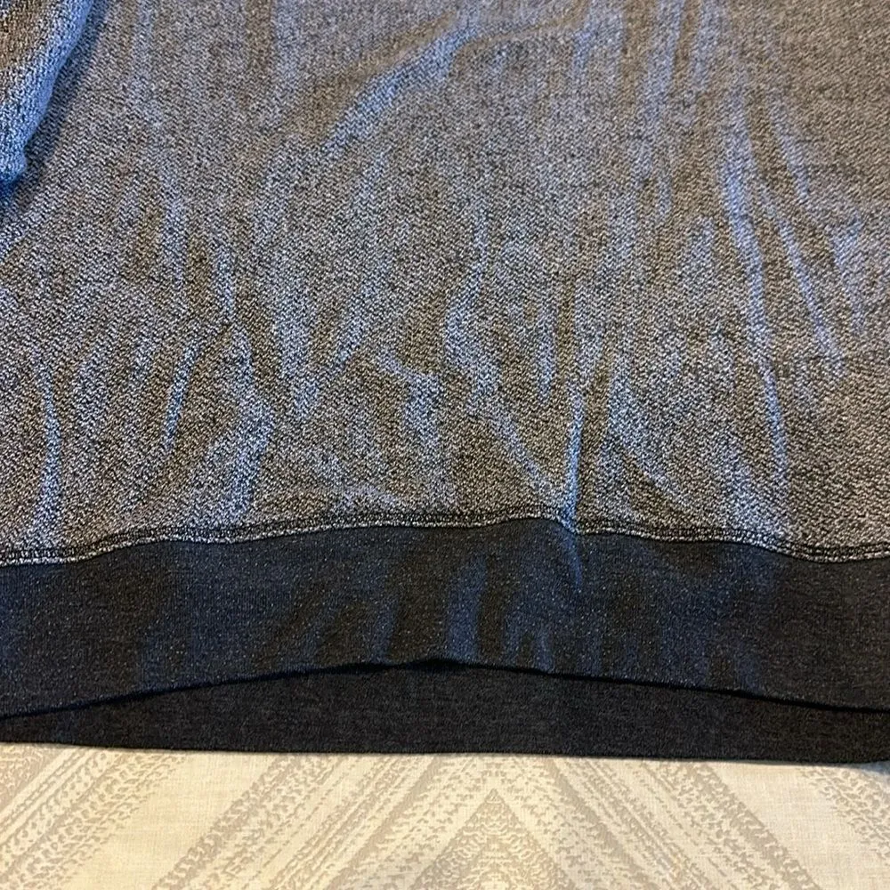 T2Love Women’s Heather Grey Side Zipper Sweatshirt Gray Size L - Image 5