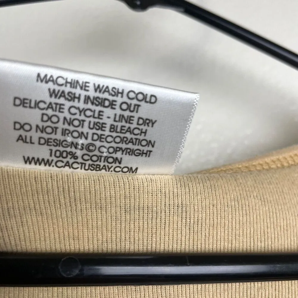 Cactus Shirt Womens Large Green Aztec Animals V Neck Rhinestones Tribal Casual - Image 8