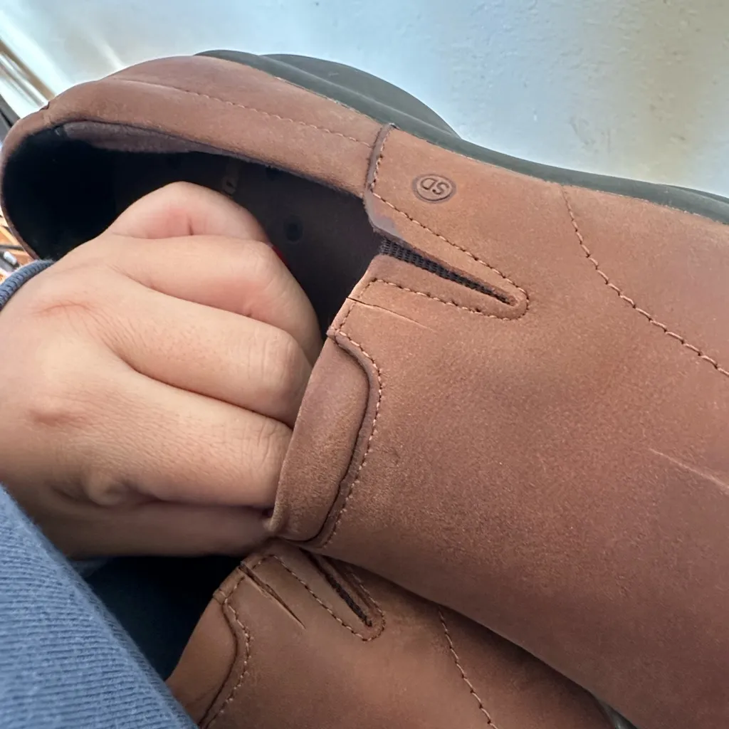 Red‎ Wing Worx 6102 Brown Leather Occupational Loafers Slip On Comfort size 5.5 - Image 4