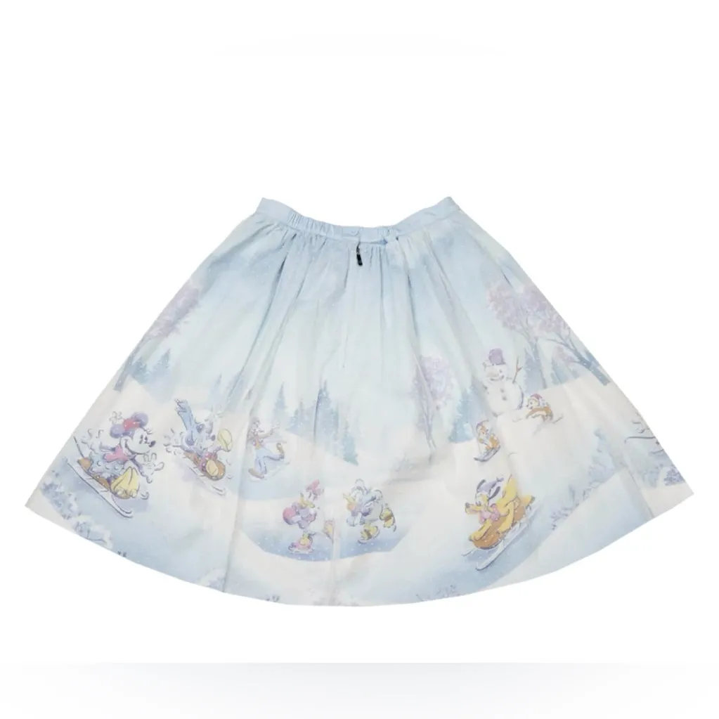 Loungefly Stitch Shoppe Loungefly Mickey & Friends Winter Snow Tulle Skirt - Image 3