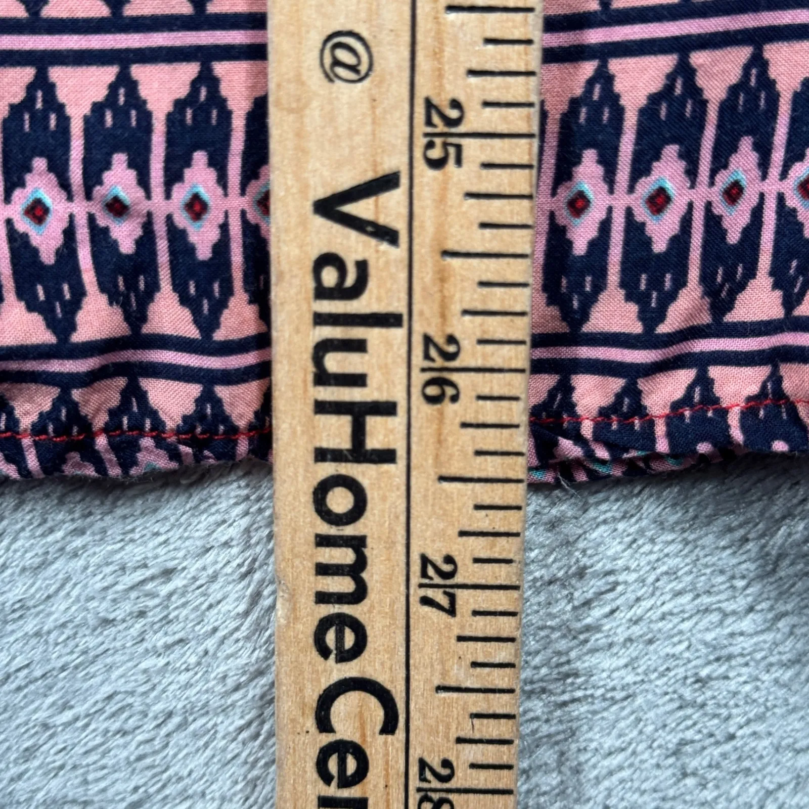 Anthropologie Maeve Blouse 10 Red Purple Tribal Ikat Tunic‎ Boho Peasant Top - Image 10