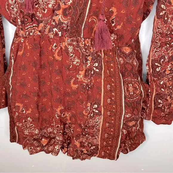 Kendall + Kylie Boho Lace Up Romper Size‎ S - Image 6